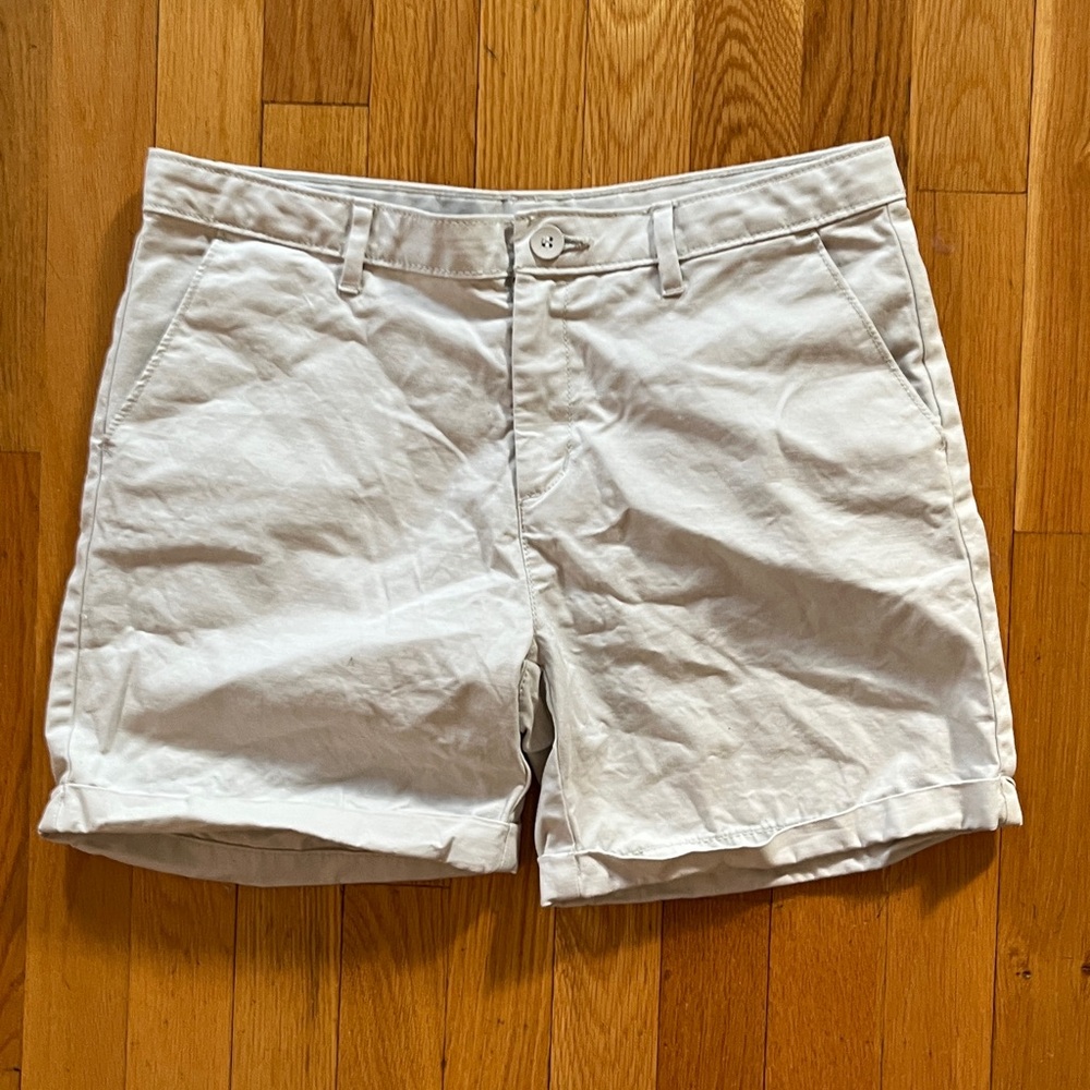 Girls GAP 16 Plus Kids Soft Khaki Cuffed Classic Casual Chino Shorts